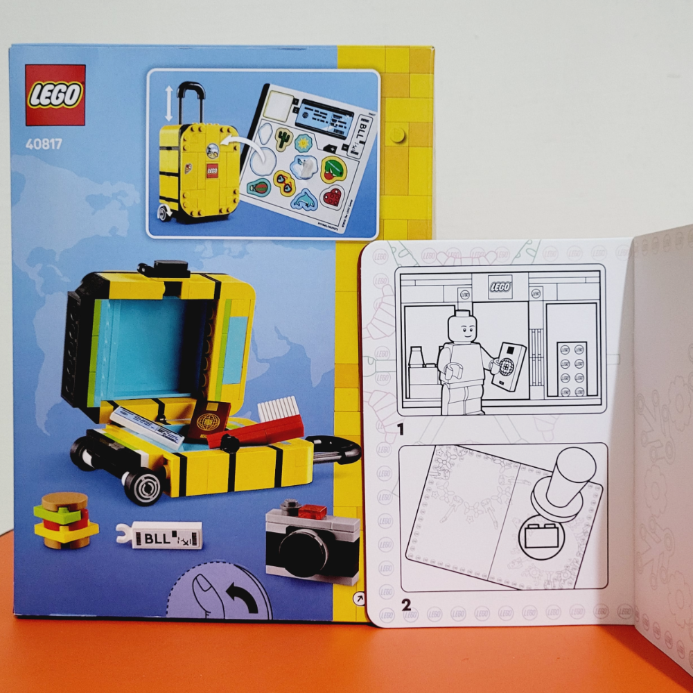 樂高 40817 黃色旅行箱+樂高紙本護照-細節圖2