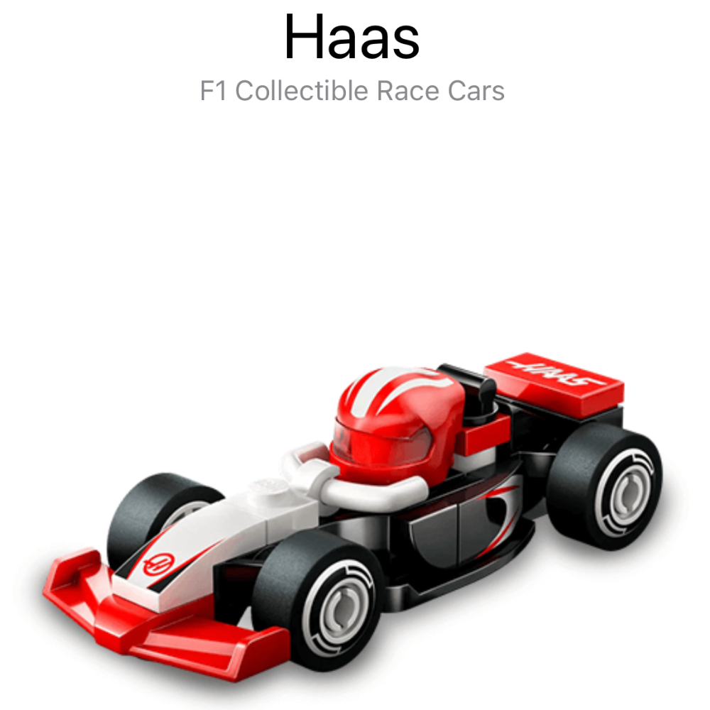 樂高 71049-2 賓士 F1 ；樂高 71049-10 哈斯 F1；71049-11 Academy F1-規格圖2