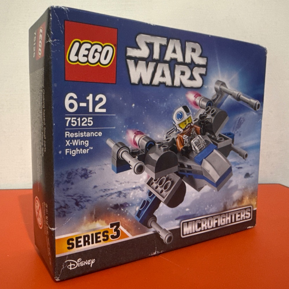 （絕版盒損）樂高75125  星際大戰 反抗軍X翼戰機  599元-細節圖2