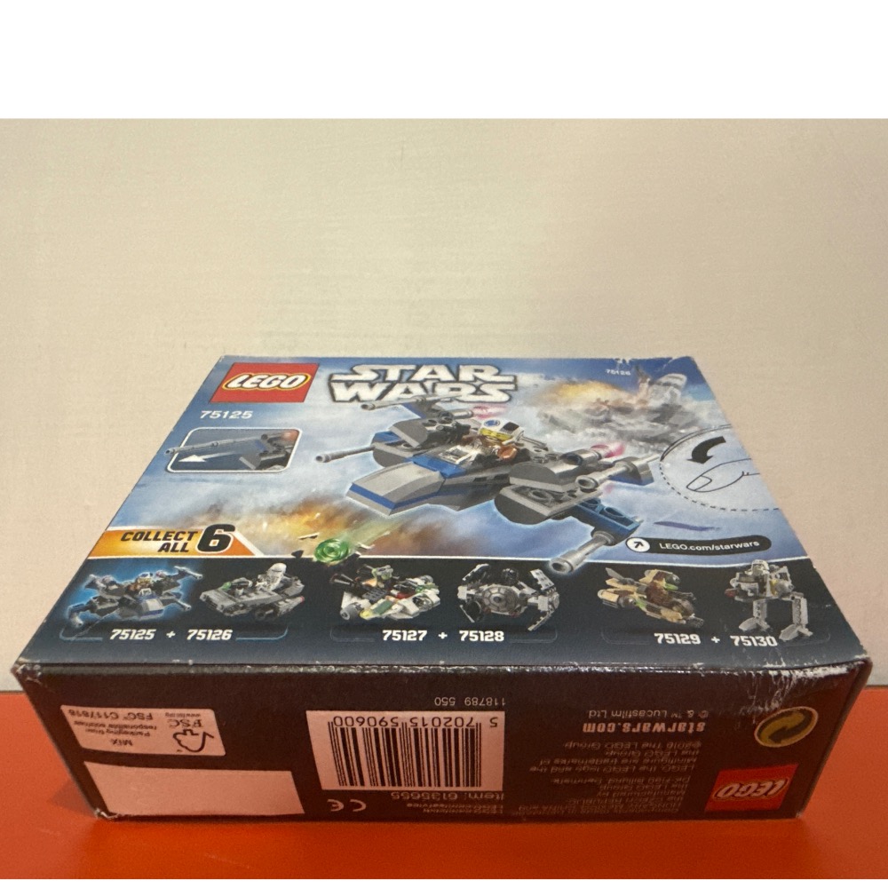 （絕版盒損）樂高75125  星際大戰 反抗軍X翼戰機  599元-細節圖4