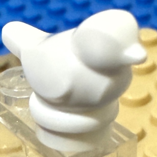 樂高動物鳥類：白色貓頭鷹；白色小鳥-細節圖2