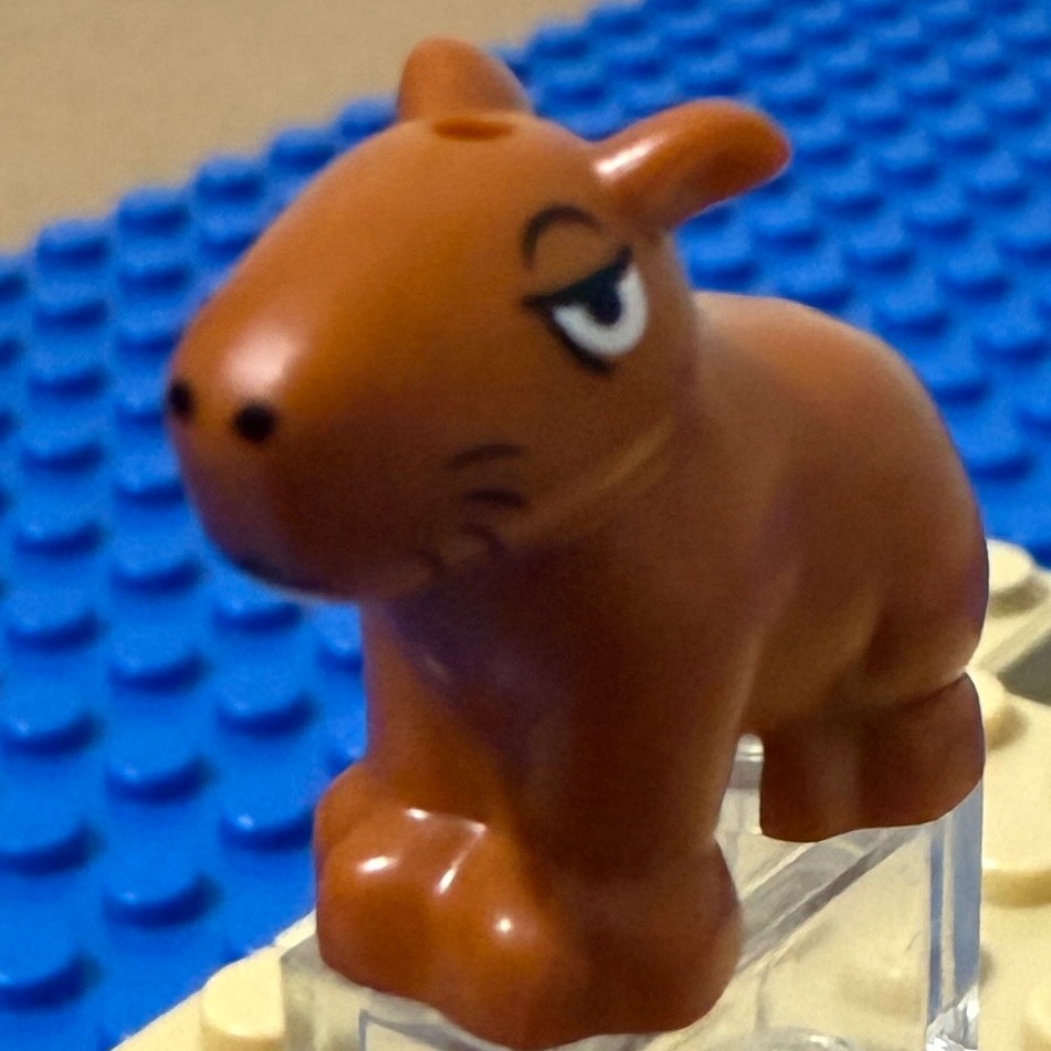 樂高 43245 深橘色 卡皮巴拉 水豚 5422pb01動物-細節圖2