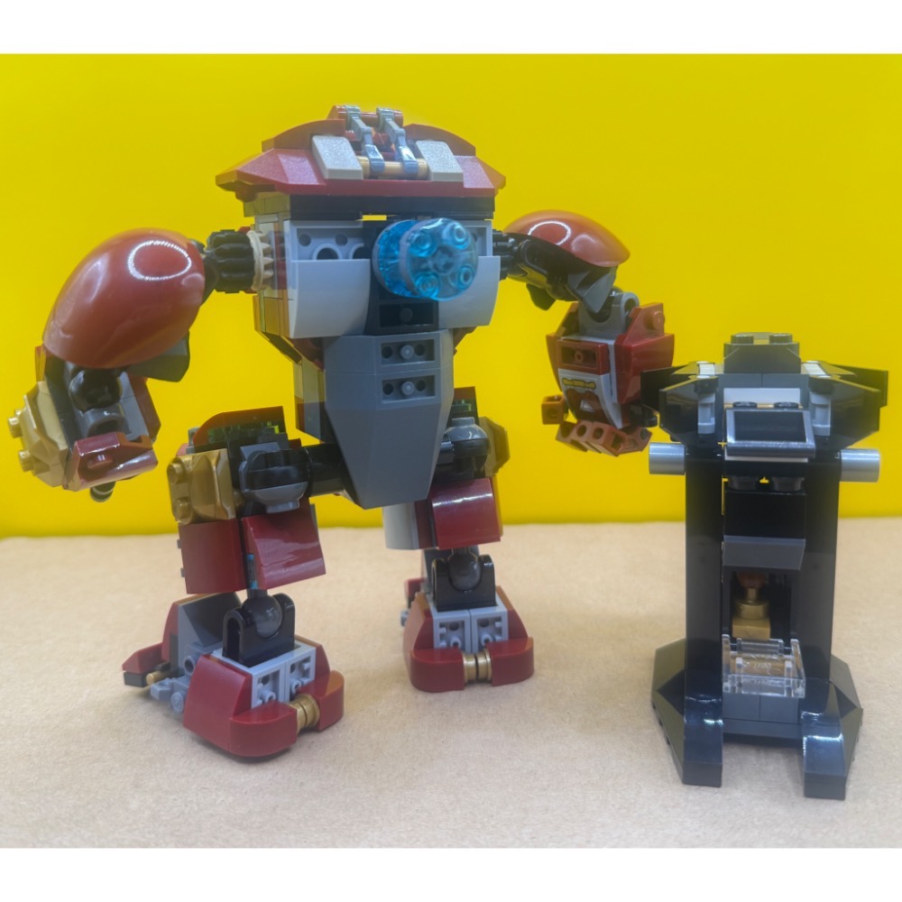 拆賣已組樂高 76104 浩克破壞者：  鋼鐵人機甲 和 小場景（無人偶）-細節圖3