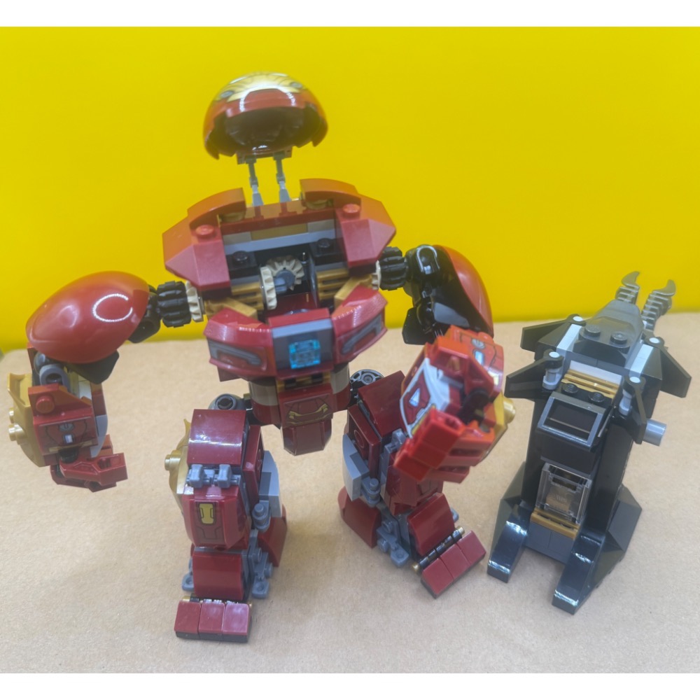 拆賣已組樂高 76104 浩克破壞者：  鋼鐵人機甲 和 小場景（無人偶）-細節圖4