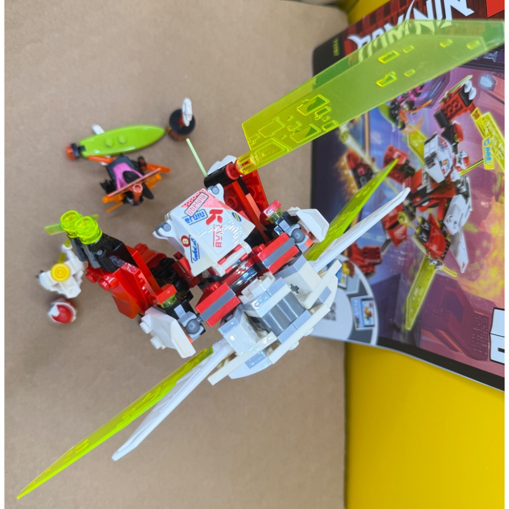 已組樂高 71707 赤地的機甲 和 噴射機-細節圖6