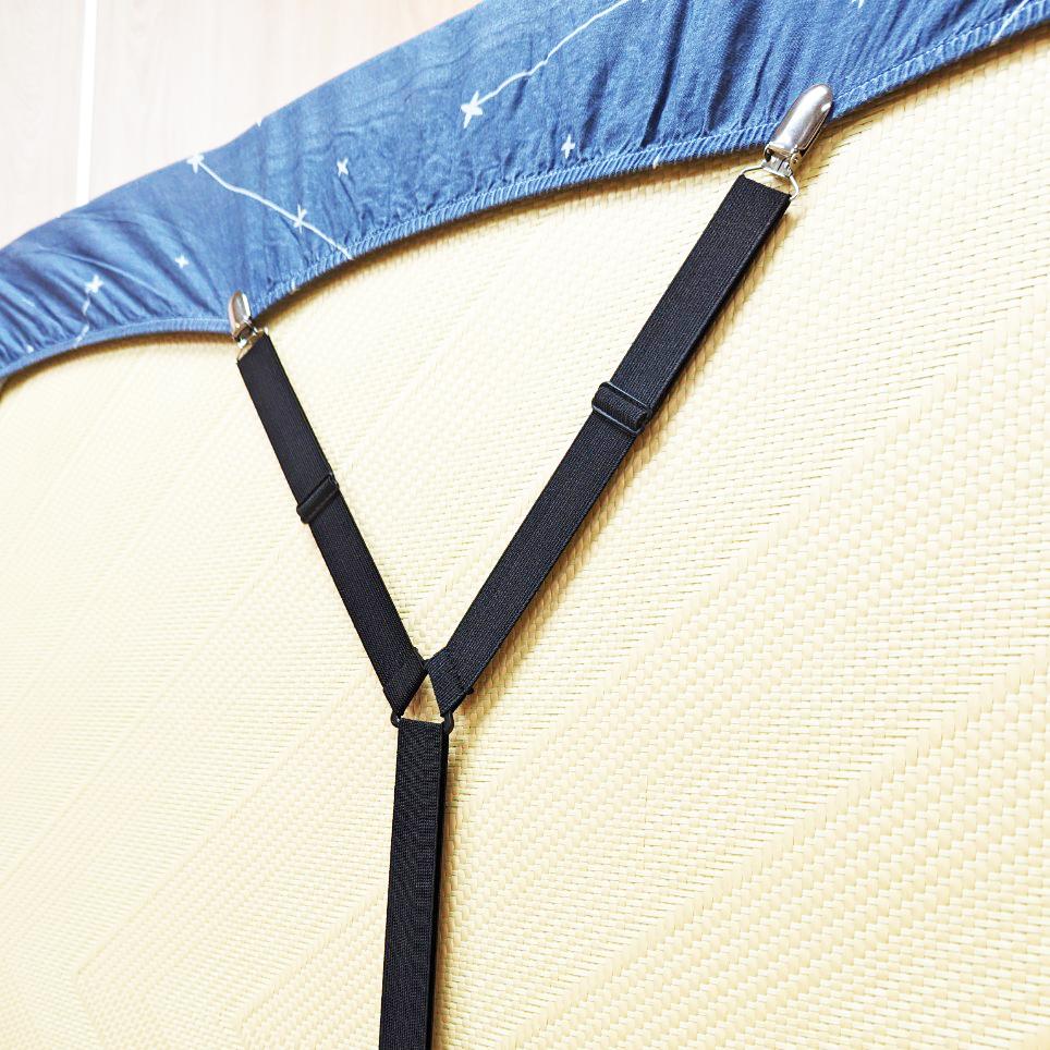 床單固定器【雙Y型】【台灣製造】床單夾 寢具 床包夾 床單扣 床罩夾 單人床 雙人床 加大雙人床-細節圖4