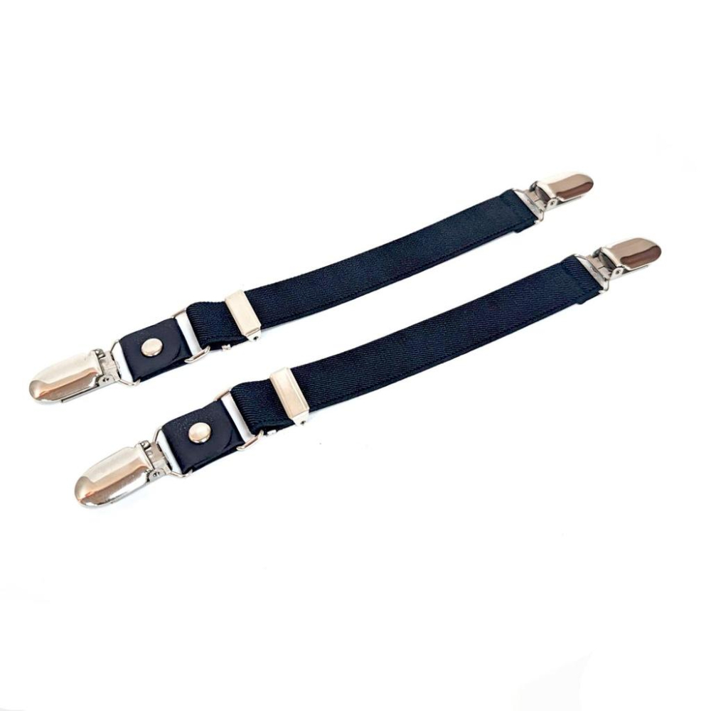 手帕夾 袖夾 可調整款【優雅素色】雙頭夾 腰身夾 洋裝夾 腰夾 衣服夾-細節圖2