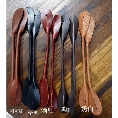 吊帶 吊帶夾 配件 鈕扣扁擔 真皮-細節圖4