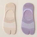 【NICOFUN愛定做】2雙組 二趾襪 分趾襪 日式襪 透氣襪 淺口襪 船型襪 隱形襪 抑菌防臭(22-24.5cm)-規格圖7