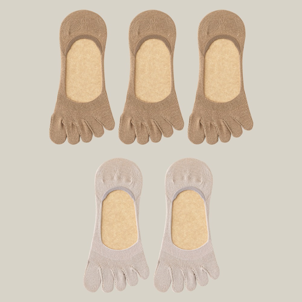 深咖(3雙)、卡其(2雙)