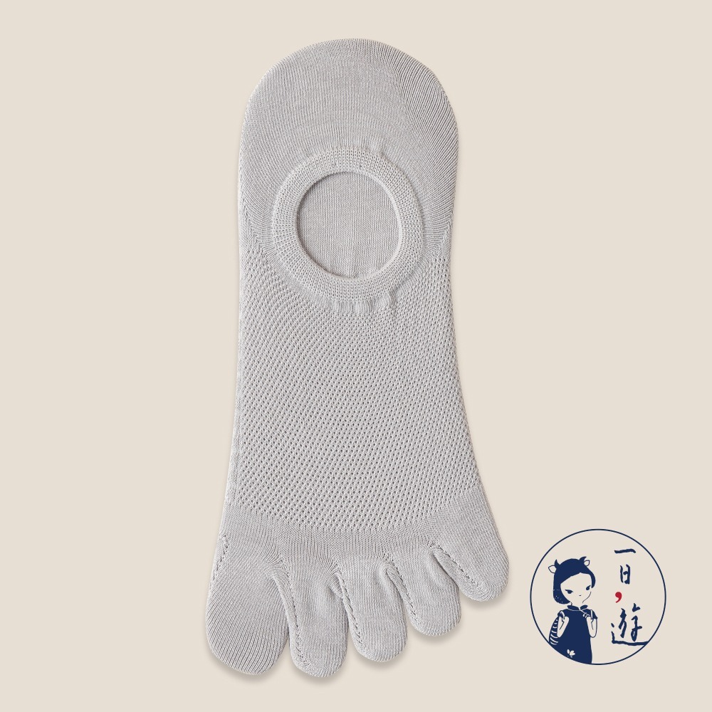 NicoFun 愛定做 6雙 五指襪 網眼 棉襪 隱形襪 防掉跟 分趾襪 船襪 抗菌 五趾襪(中性襪25-27cm)-規格圖6