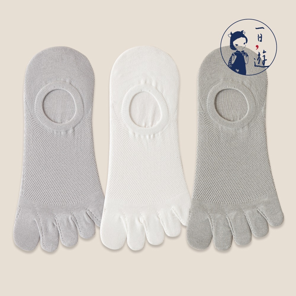 淺灰、雲白、灰綠 (各2雙)