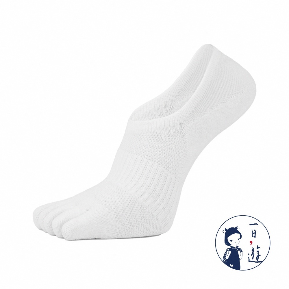 NicoFun 愛定做 3雙 五指襪 五趾淺口防掉跟隱形襪 分趾襪 針織襪 船襪 抗菌 防臭(男棉襪25-27cm)-規格圖6