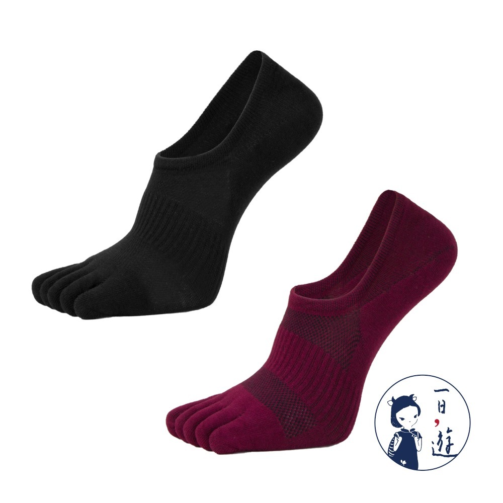 NicoFun 愛定做 6雙 五趾淺口防掉跟隱形襪 分趾襪 羅紋襪 五指襪 船襪 抗菌 防臭(男 棉襪25-27cm)-規格圖6
