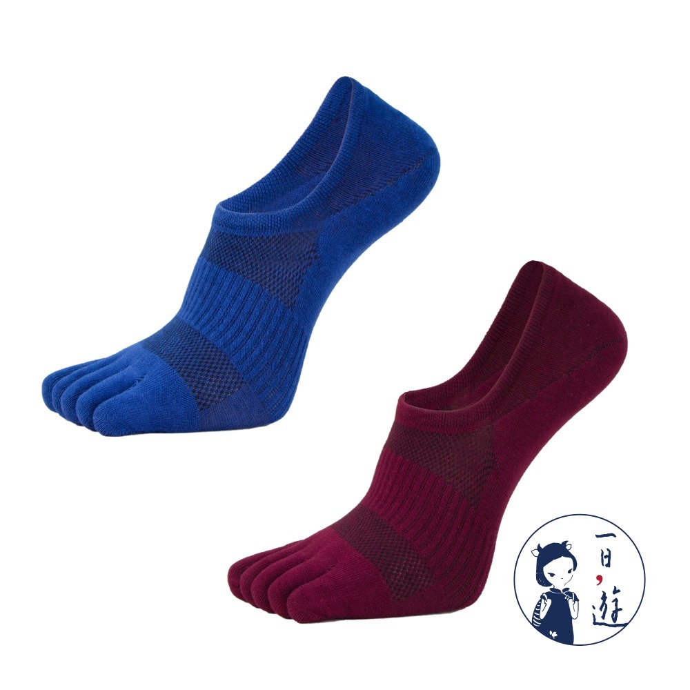 靛藍、深紅 (各3雙)