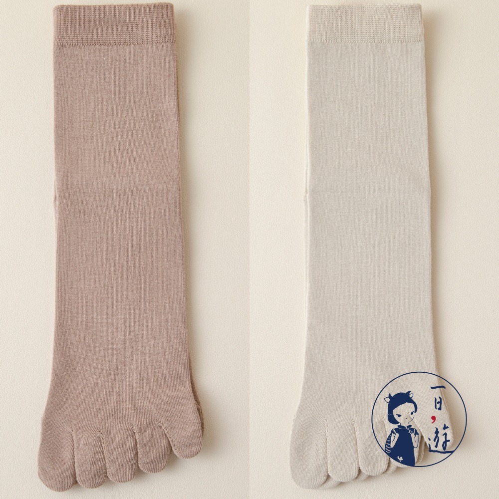 NicoFun 愛定做 8雙 五指襪 中筒襪 分趾襪 精梳棉 紳士襪 豬蹄襪 腳趾襪 分趾鞋 純棉(大尺碼25-27cm-規格圖6