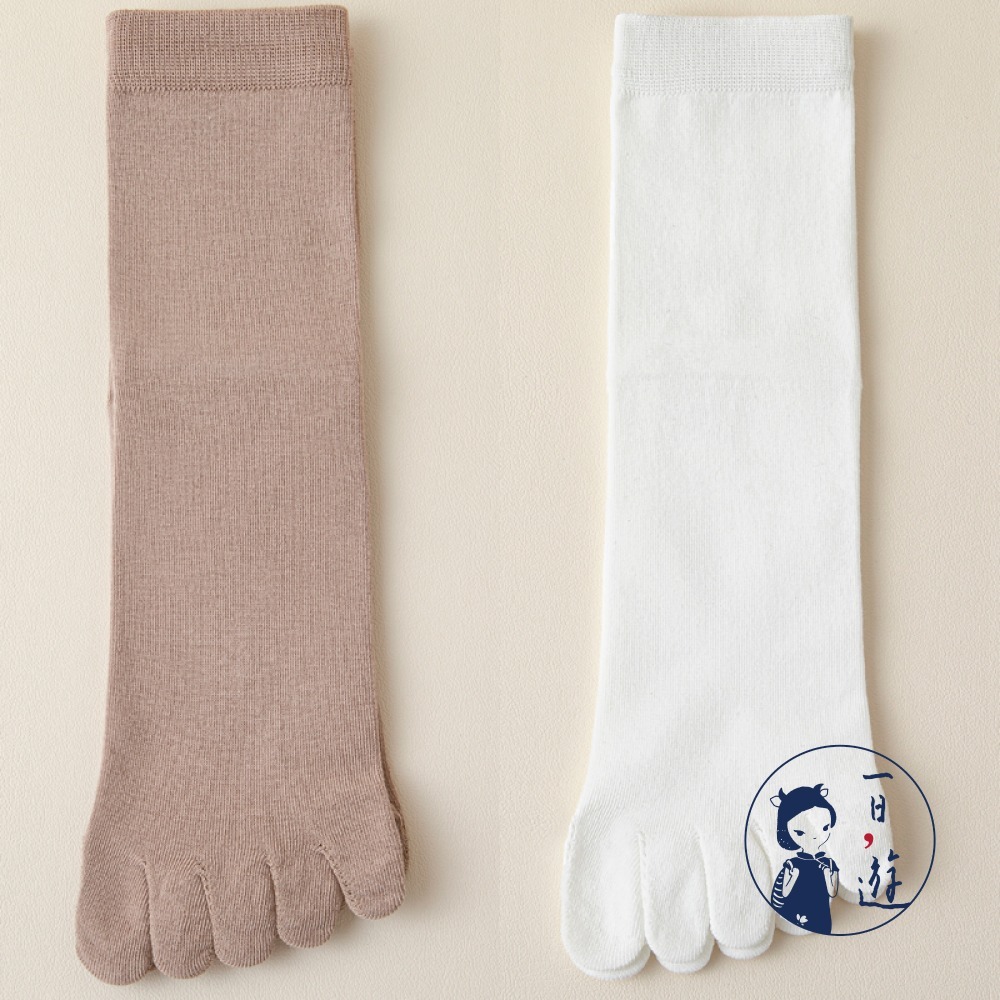 NicoFun 愛定做 8雙 五指襪 中筒襪 分趾襪 精梳棉 紳士襪 豬蹄襪 腳趾襪 分趾鞋 純棉(大尺碼25-27cm-規格圖6