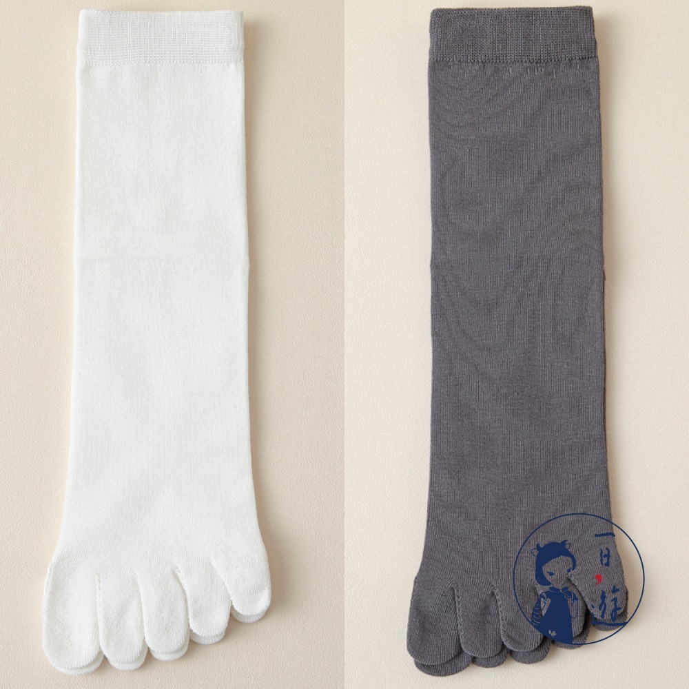 NicoFun 愛定做 8雙 五指襪 中筒襪 分趾襪 精梳棉 紳士襪 豬蹄襪 腳趾襪 分趾鞋 純棉(大尺碼25-27cm-規格圖6