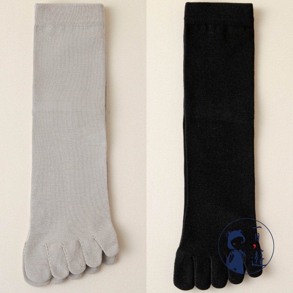 NicoFun 愛定做 8雙 五指襪 中筒襪 分趾襪 精梳棉 紳士襪 豬蹄襪 腳趾襪 分趾鞋 純棉(大尺碼25-27cm-規格圖6