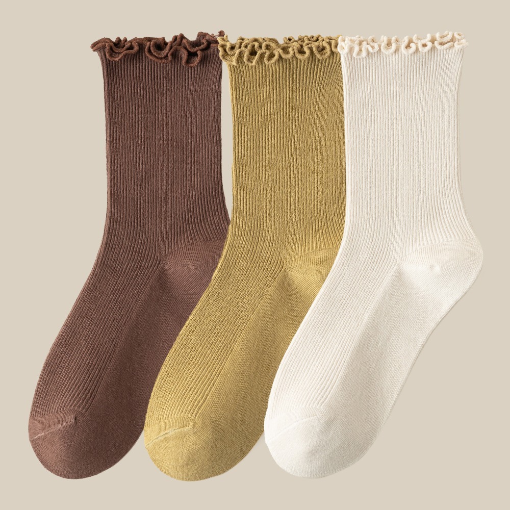 巧克力、芥末黃、淺米 (各1雙)