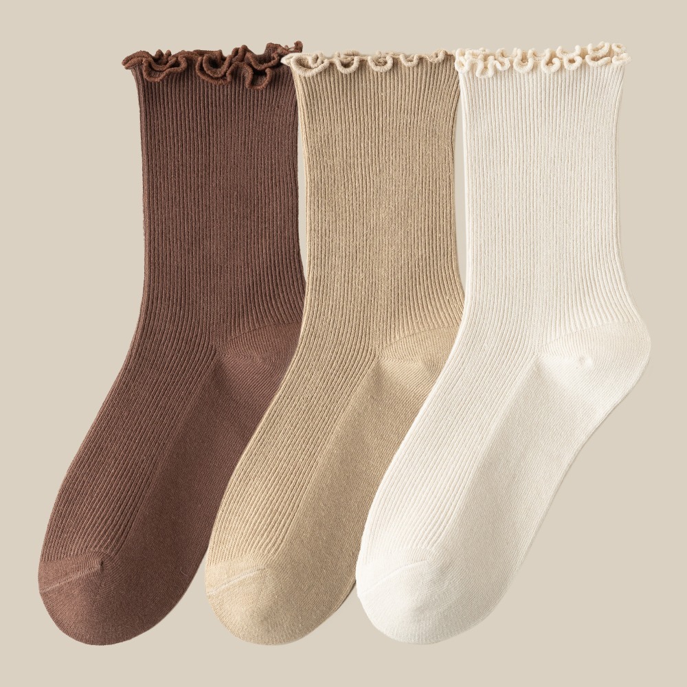 巧克力、拿鐵、淺米 (各1雙)