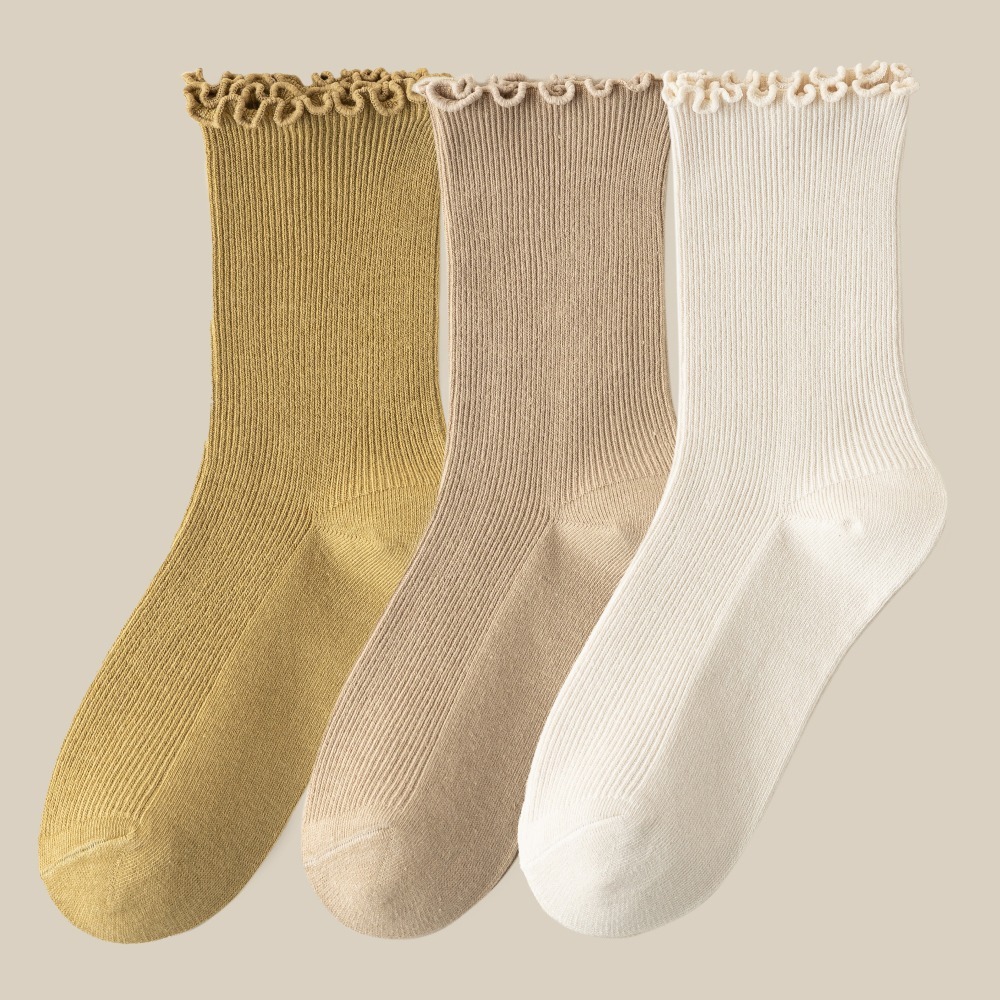 芥末黃、拿鐵、淺米 (各1雙)