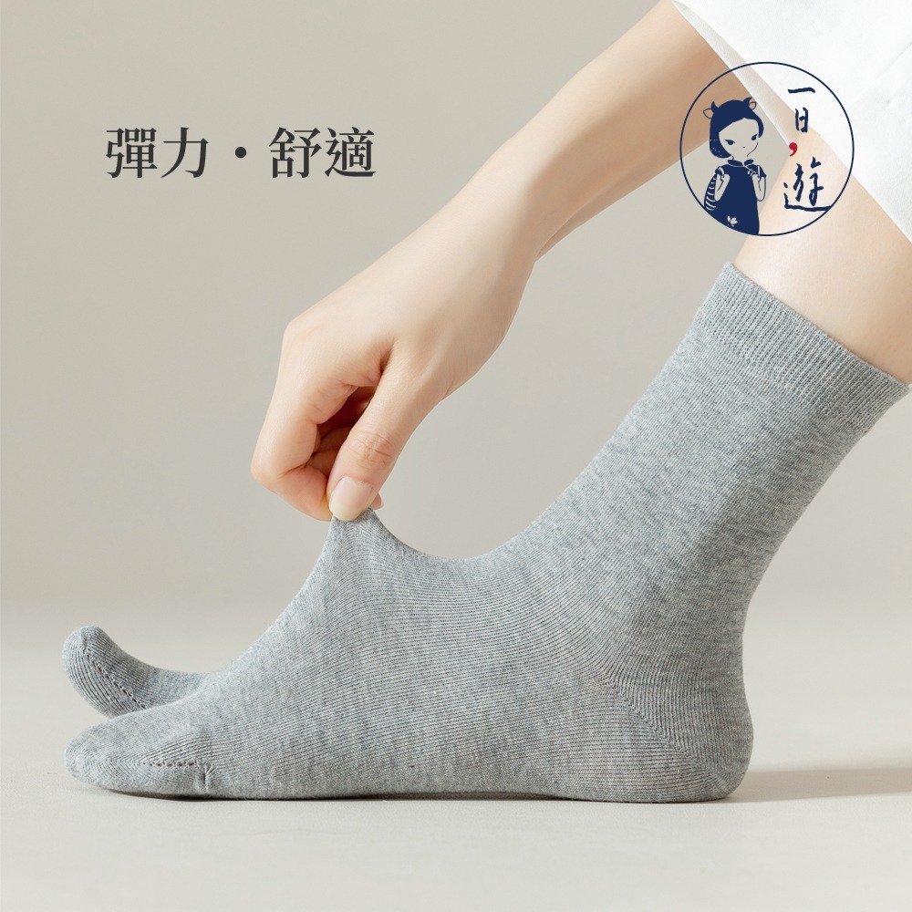 NicoFun 愛定做 2雙 日式 二指襪 極簡 五指襪 分趾襪 棉襪 木屐襪 分趾鞋 日式襪(女款22-24.5cm)-細節圖4