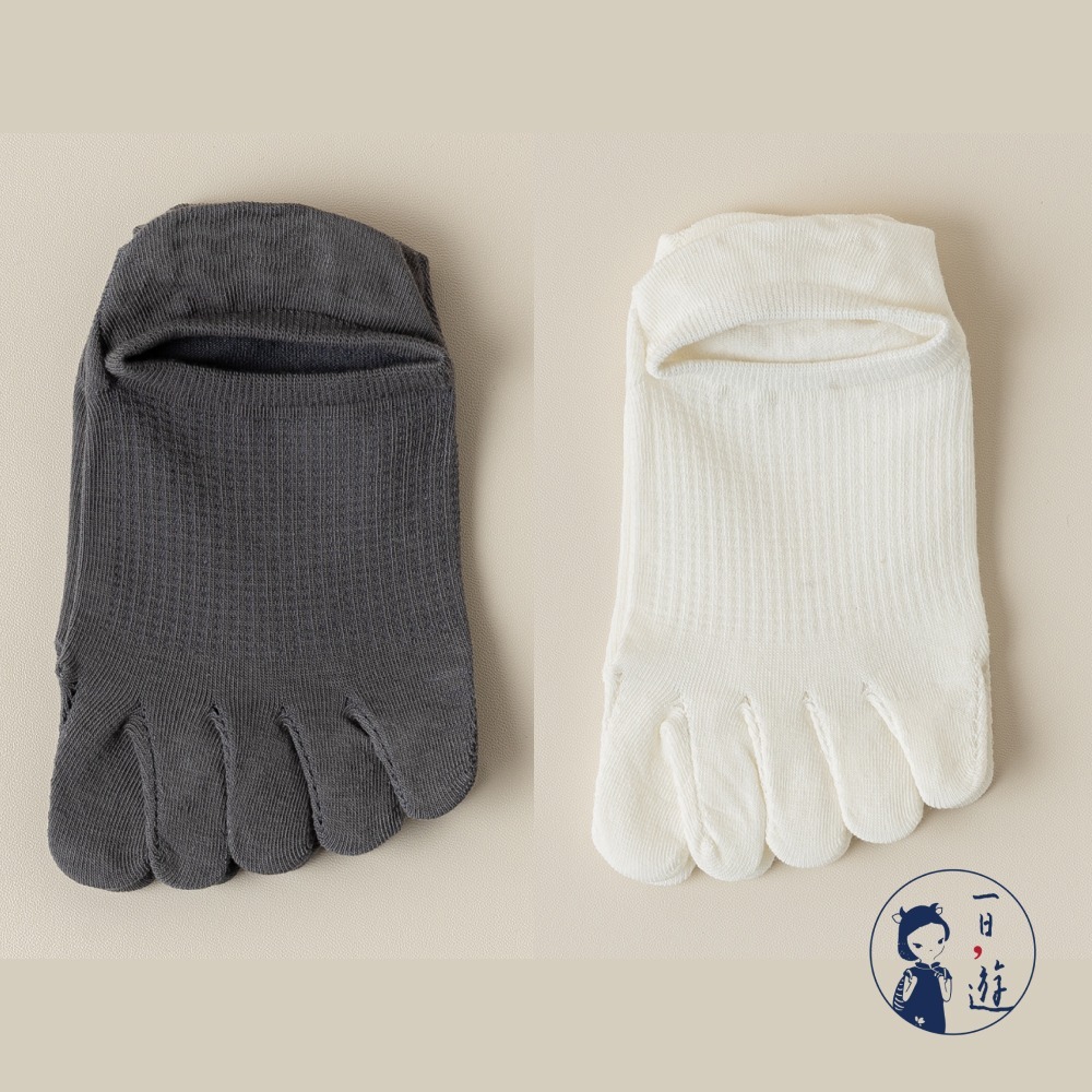 NicoFun 愛定做 5雙 日式 五指襪 分趾襪 隱形襪 木屐襪 樂福鞋 腳趾襪 分趾鞋 大碼(女棉襪23-25.5)-規格圖6