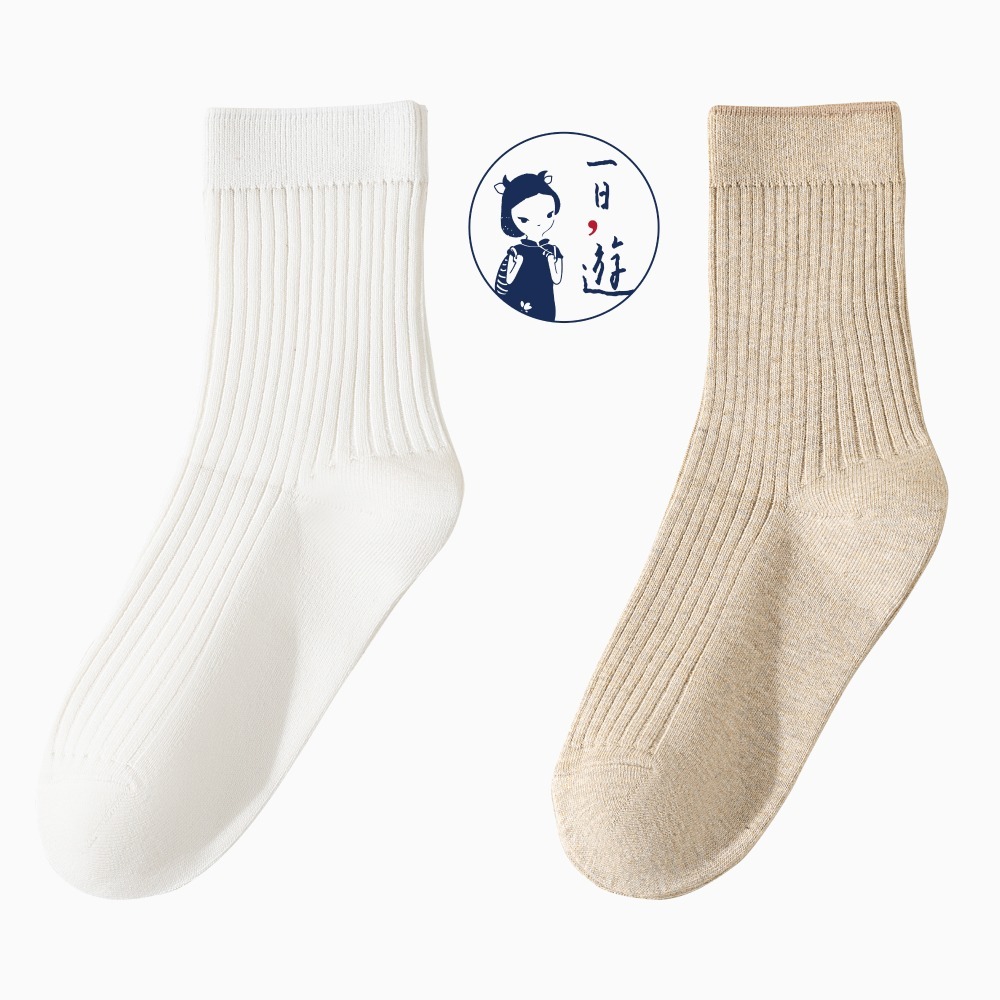 NicoFun 愛定做 4雙 商務中筒襪 純棉 羅紋襪 針織襪 抗菌 防臭運動襪(男襪25-27.5cm)-規格圖6