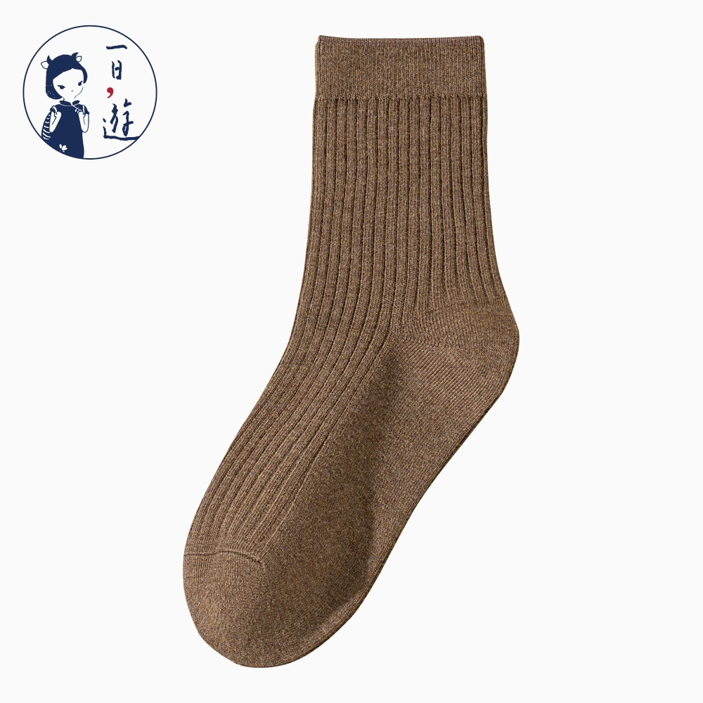 NicoFun 愛定做 4雙 商務中筒襪 純棉 羅紋襪 針織襪 抗菌 防臭運動襪(男襪25-27.5cm)-規格圖6