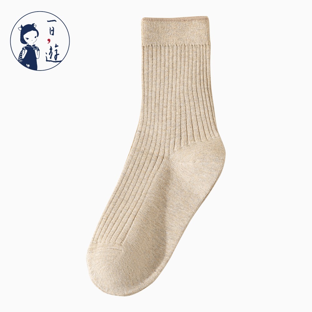 NicoFun 愛定做 4雙 商務中筒襪 純棉 羅紋襪 針織襪 抗菌 防臭運動襪(男襪25-27.5cm)-規格圖6