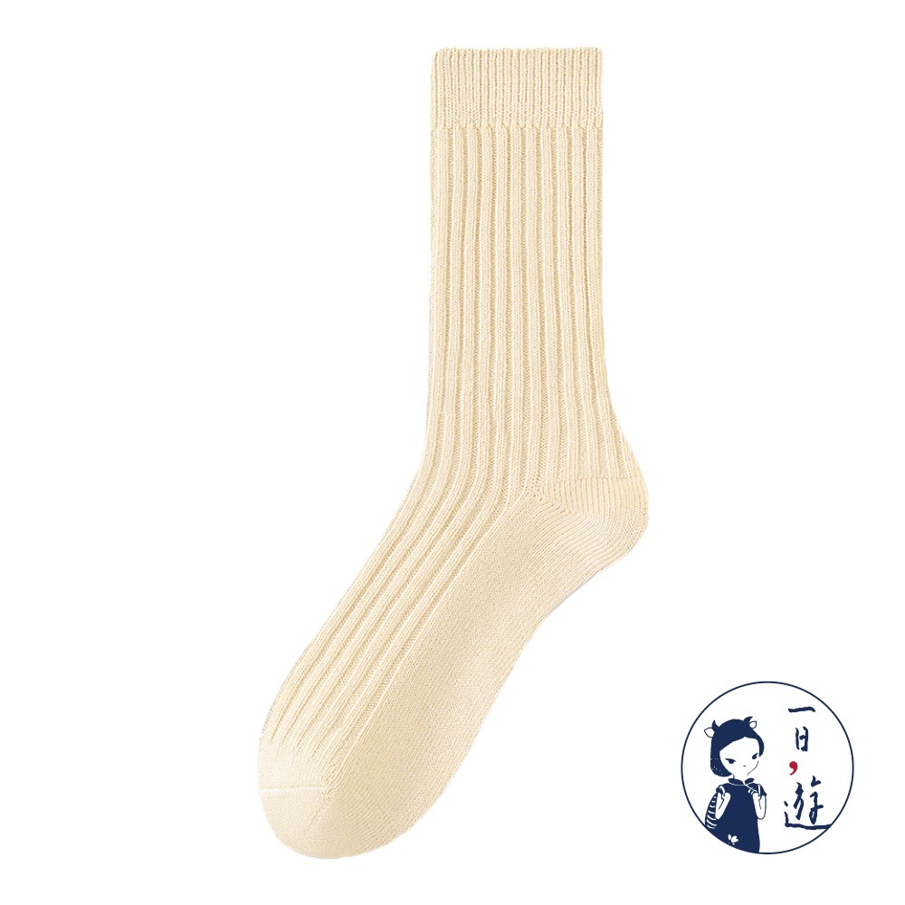 NicoFun 愛定做 2雙 抗菌消臭 粗織線復古中筒堆堆襪 中筒襪 羅紋襪 針織襪 運動襪(中性襪24-26.5cm)-規格圖5