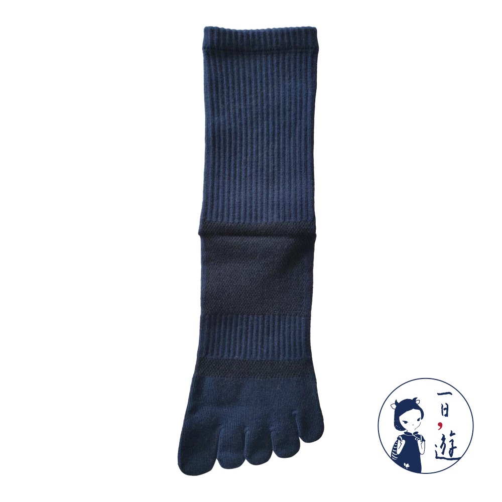 NicoFun 愛定做 五趾襪 中筒襪 運動襪 可訂製大尺碼 腳背透氣(棉襪22-28.5cm)-規格圖5