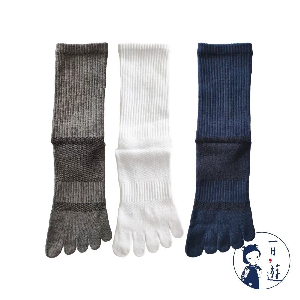 NicoFun 愛定做 3雙 尺寸齊全 大腳小腳 有福 精梳棉 五趾襪 透氣運動襪 168針 腳背透氣男襪25-28.5-規格圖5