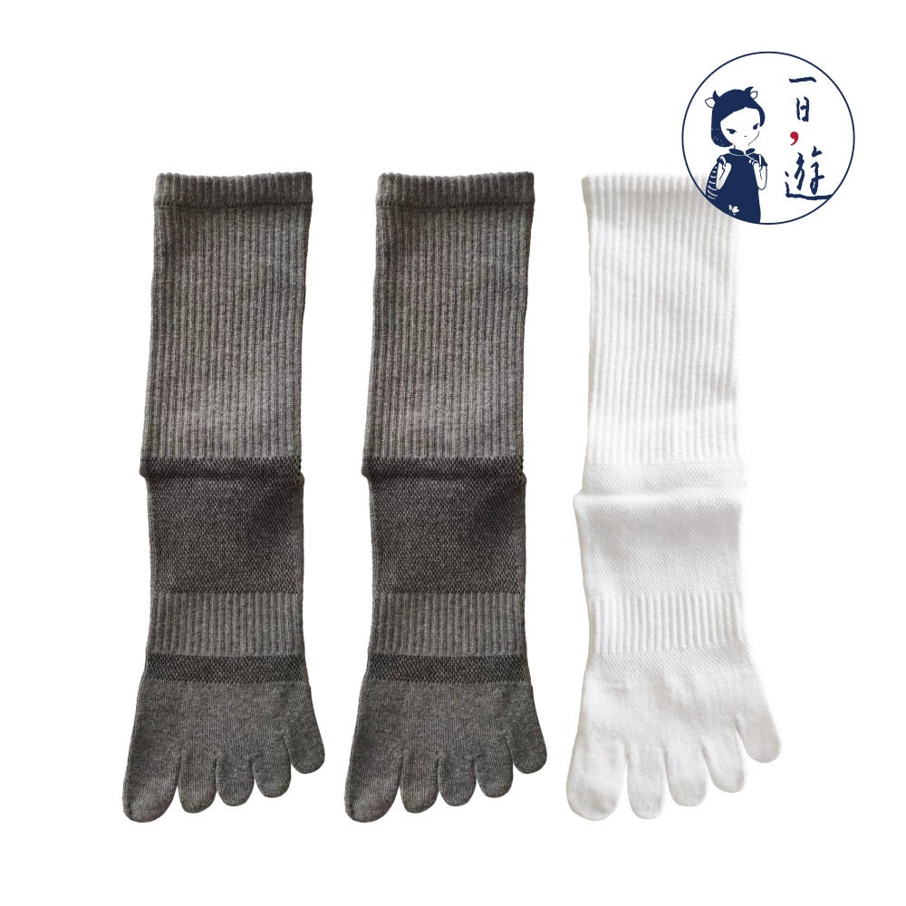 NicoFun 愛定做 3雙 尺寸齊全 保護腳趾 五趾襪 五指襪 高爾夫球 棉襪 襪腳背透氣 棉襪女襪22-26.5cm-規格圖5