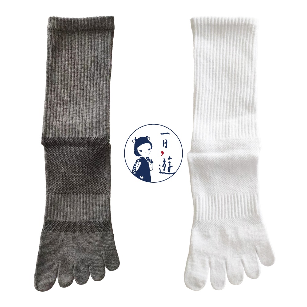 NicoFun 愛定做 4雙 尺寸齊全 保護腳趾 五趾襪 五指襪 高爾夫球 棉襪 168針 腳背透氣中性襪22-28.5-規格圖5