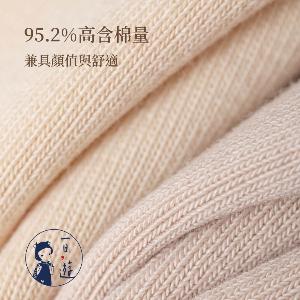 NicoFun 愛定做 2雙 美拉德中筒羅紋襪 秋冬 復古棕色 經典百搭 針織襪 無骨縫頭(女襪22.5-25cm)-細節圖2