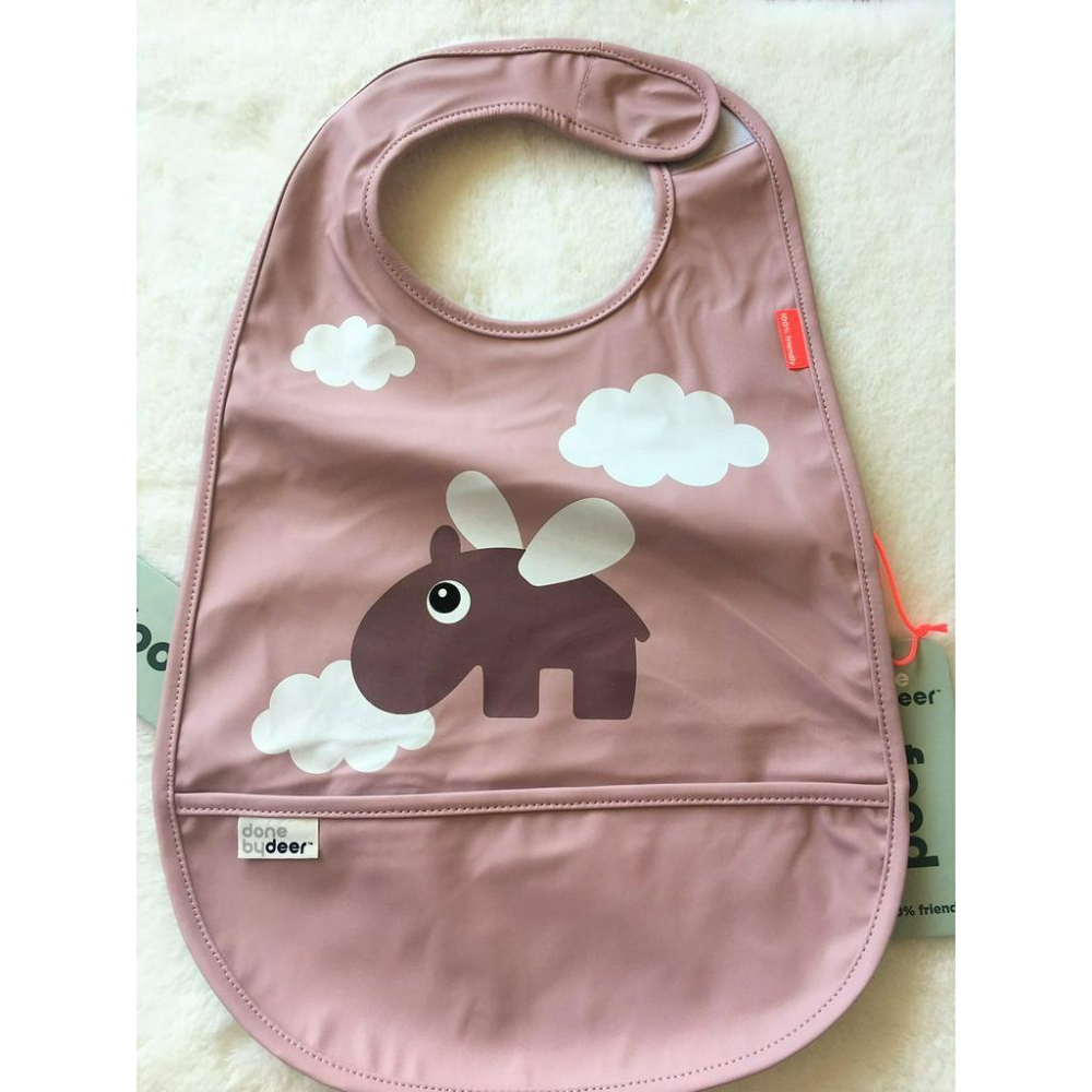 【現貨】️丹麥 DONE BY DEER 新款 魔術貼 防水 圍兜-細節圖2