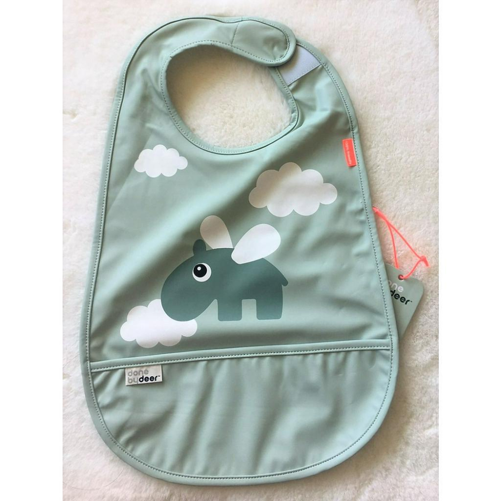 【現貨】️丹麥 DONE BY DEER 新款 魔術貼 防水 圍兜-細節圖3