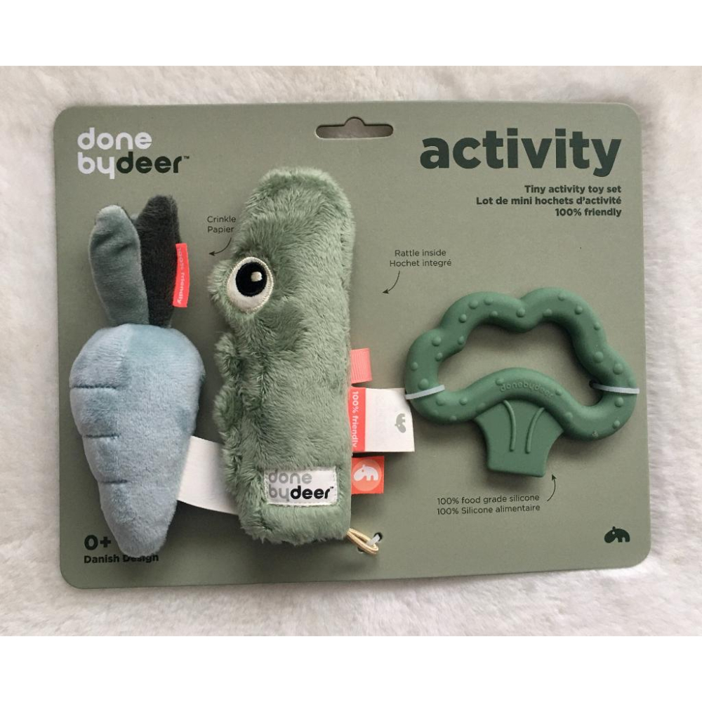 【現貨】️ 丹麥 DONE BY DEER Tiny Activity Toys 3件組 2023 新款 鱷魚-細節圖2