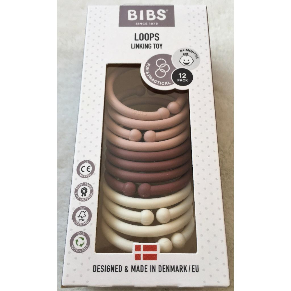 【現貨】️丹麥 BIBS Pacifier Box 奶嘴收納盒 Loops 12入 奶嘴環 玩具環-細節圖7