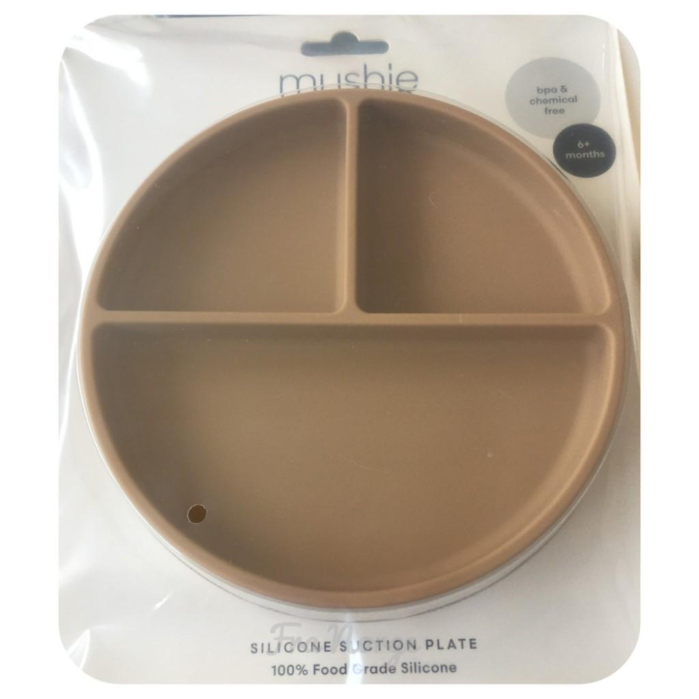 【現貨特價】Mushie 吸盤分隔餐盤 食品級矽膠 學習餐具 多色可選-細節圖3