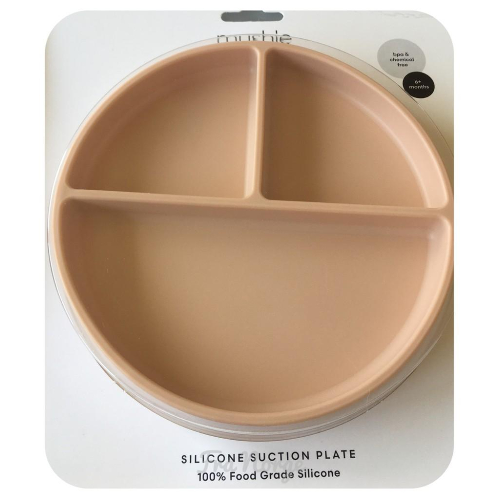 【現貨特價】Mushie 吸盤分隔餐盤 食品級矽膠 學習餐具 多色可選-細節圖4