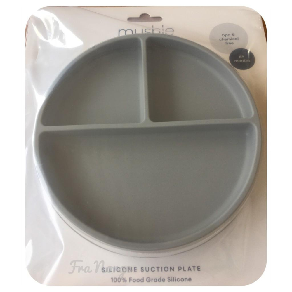 【現貨特價】Mushie 吸盤分隔餐盤 食品級矽膠 學習餐具 多色可選-細節圖6