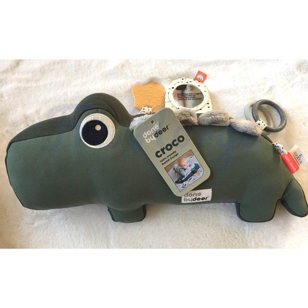 【現貨】丹麥 Done By Deer  可愛鱷魚 趴趴枕 頸部訓練-細節圖3