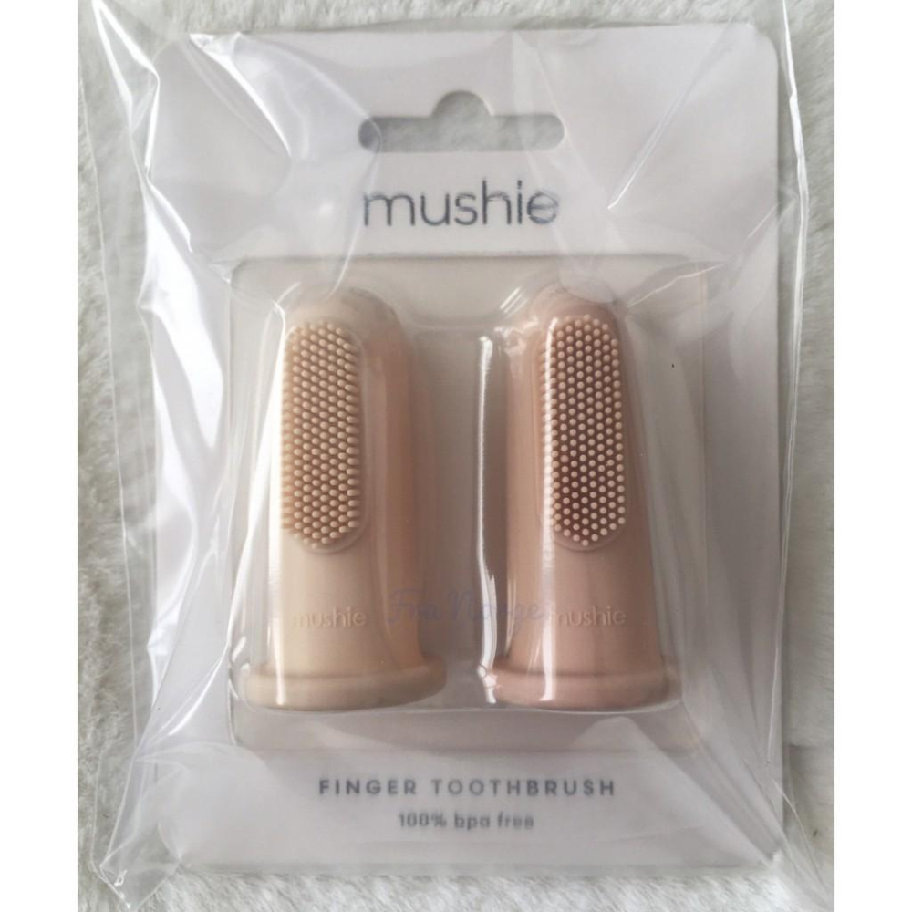 【現貨】Mushie 乳牙刷 嬰幼兒乳牙刷 食品級矽膠 2入組-細節圖3