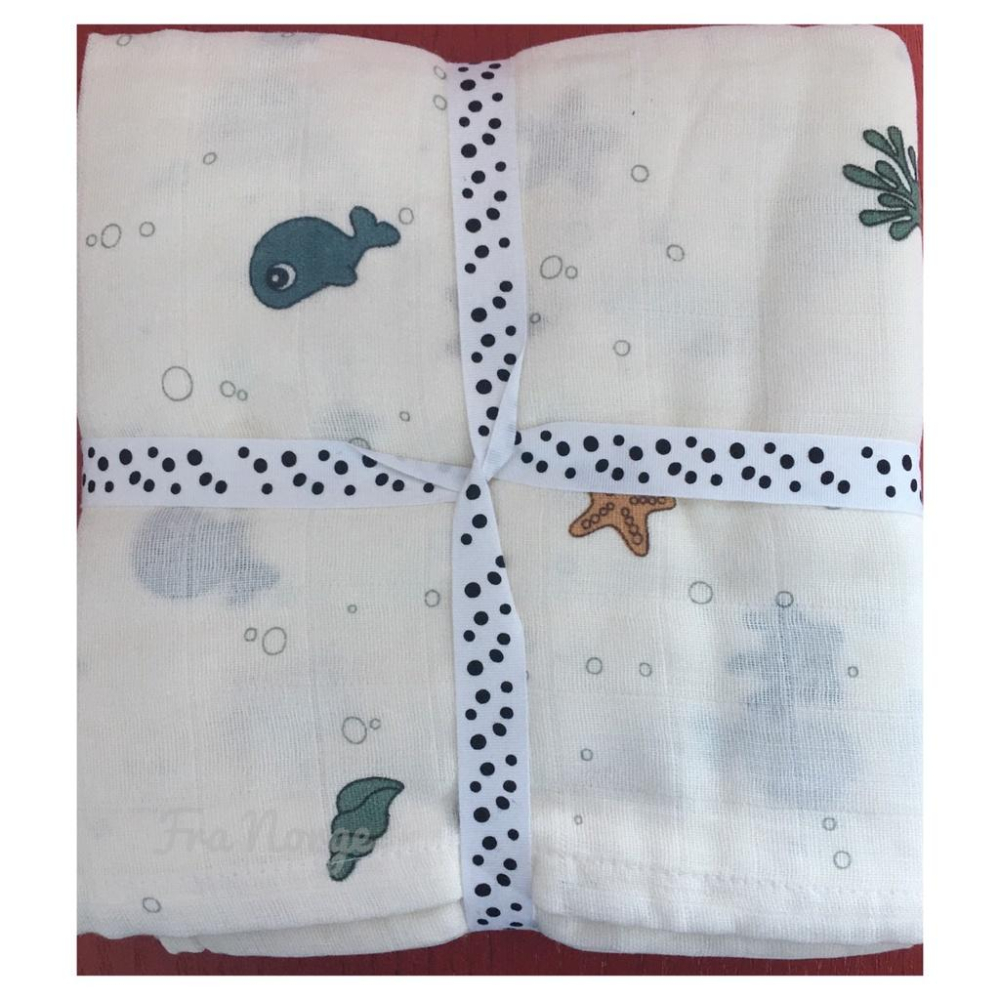 【現貨】丹麥 Done By Deer 100% 純棉 新生兒包巾 2入組 120 x 120-細節圖7