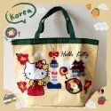 近全新 限量 現貨 HelloKitty 凱蒂貓 保溫 保冷袋 手提包 美國 英國 玩遊世界 18L-規格圖2