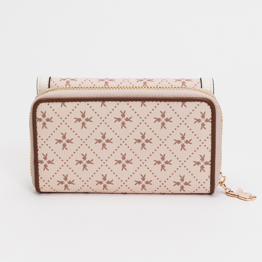 全新 現貨 PLAYBOY 中夾 Oat milk 燕麥奶兔兔系列 卡其色 正品-細節圖3