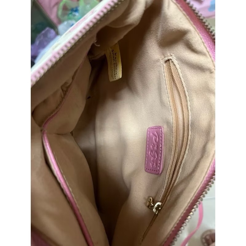 二手 現貨 卡娜赫拉 側背包 肩背 天鵝 粉色 有瑕疵-細節圖4